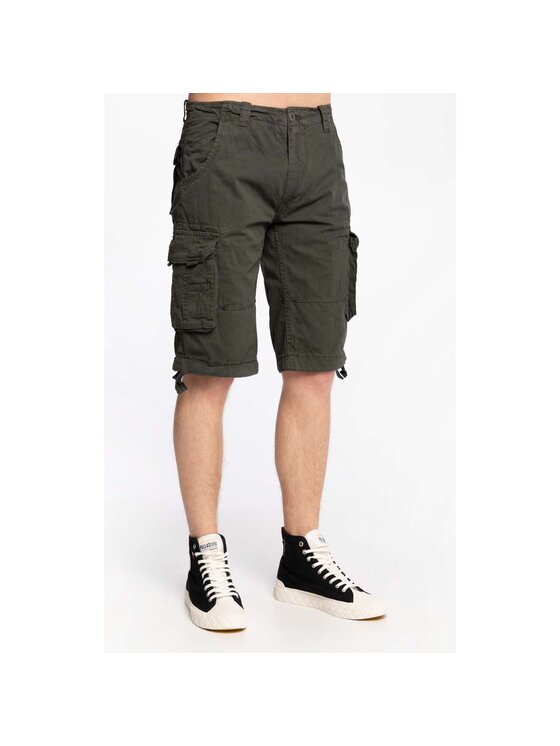 Alpha Industries Alpha Industries Bavlnené šortky KRÓTKIE SPODENKI Jet Short 191200-136 Sivá Classic Fit