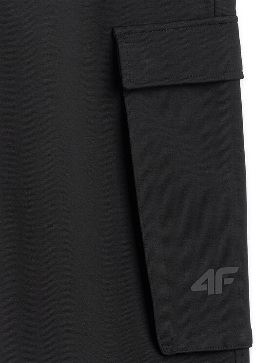 4F 4F Spodnie dresowe ESSENTIAL 2 Czarny Slim Fit