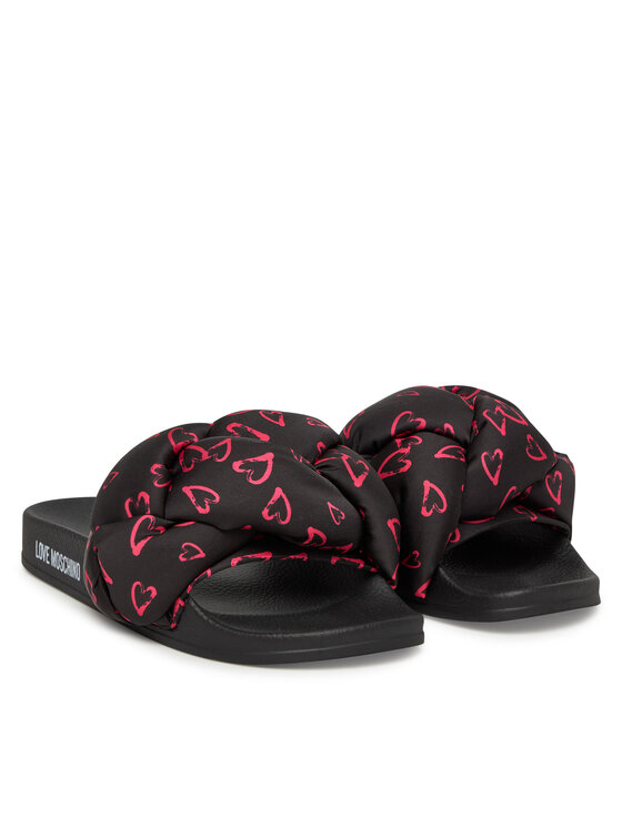 LOVE MOSCHINO LOVE MOSCHINO Şlapi JA28312G0MIW100C Negru