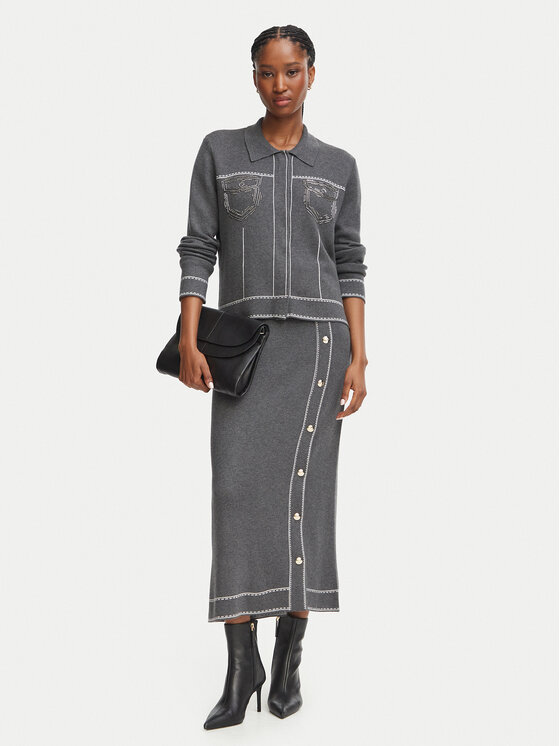 Liu Jo Sport Liu Jo Sport Спідниця-міді TF6179 MS59L Темно-сірий Regular Fit