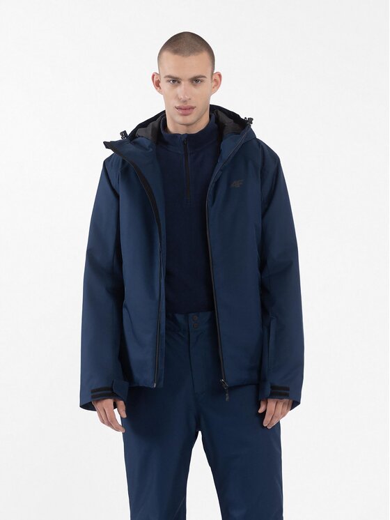 4F 4F Skijacke 4FAW23TTJAM305 Dunkelblau Regular Fit