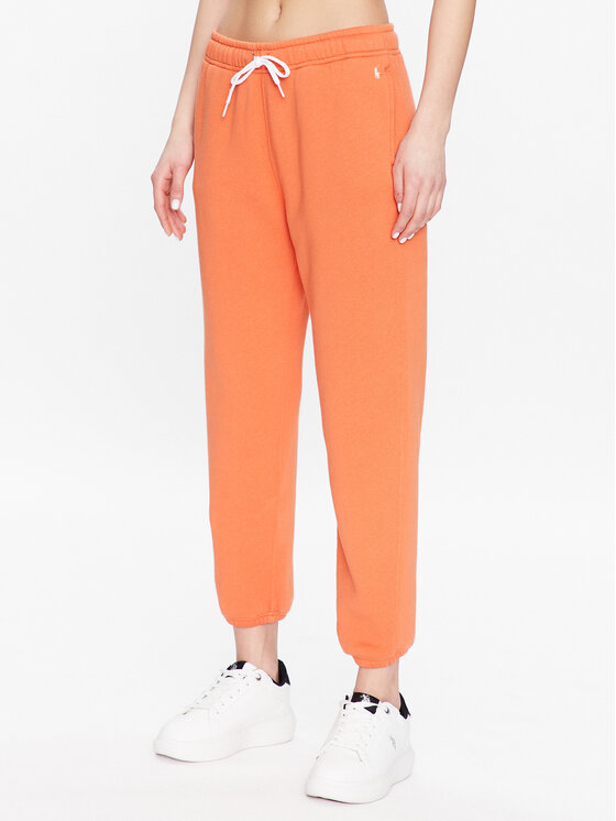 Polo Ralph Lauren Teplákové nohavice 211891560005 Oranžová Regular Fit