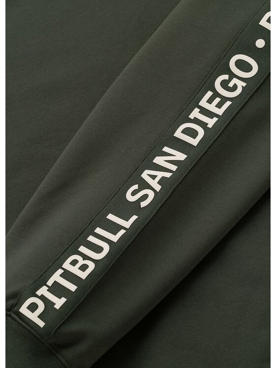 PITBULL PITBULL Bluza TAPE PARKER Zielony Regular Fit