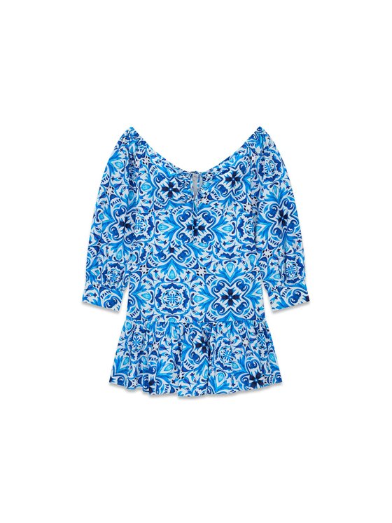 Guess Guess Každodenní šaty 183698 Modrá Classic Fit