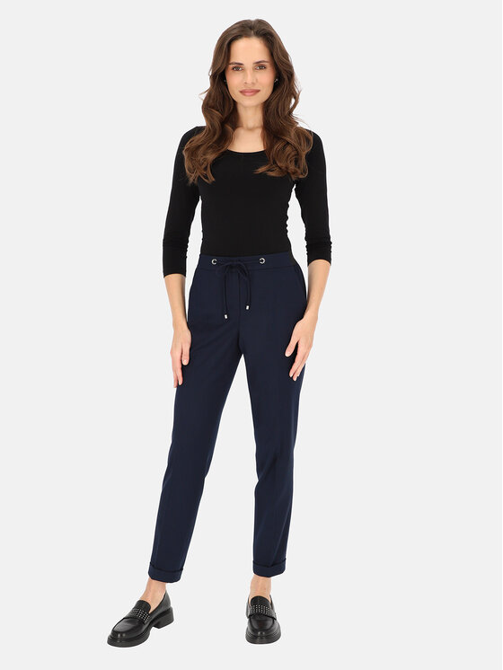 L’AF L’AF Spodnie materiałowe Liberty Granatowy Regular Fit