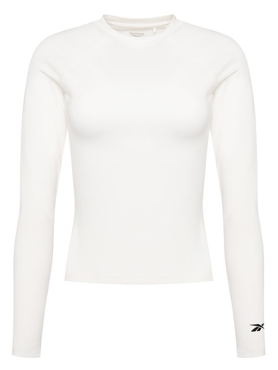 Reebok Reebok Тениска от техническо трико Reebok X Ewa Chodakowska RK25316CCW Екрю Slim Fit