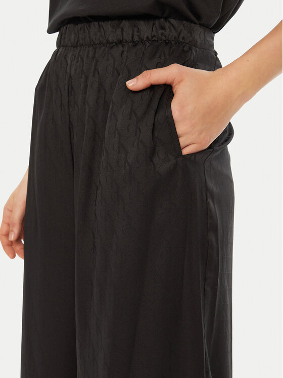 Calvin Klein Calvin Klein Spodnie piżamowe 000QS7304E Czarny Relaxed Fit
