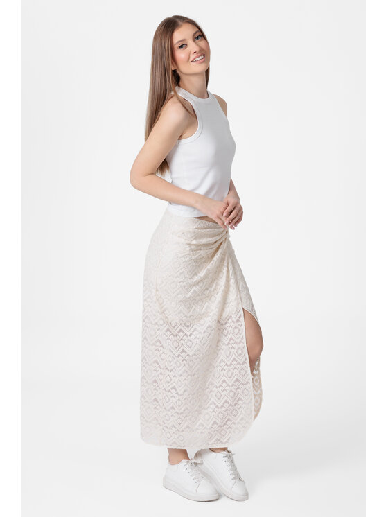 LAURELLA LAURELLA Sukňa 7UL001 Béžová Regular Fit