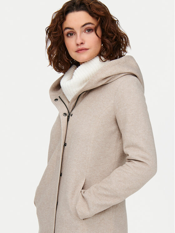 ONLY ONLY Płaszcz przejściowy Sedona 15142911 Beżowy Regular Fit