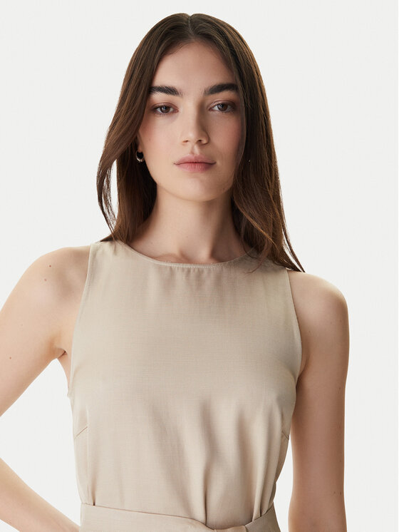 Marella Marella Rochie de vară Emme by Marella Acerbi 2615221091 Bej Regular Fit