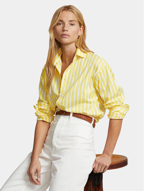 Camicia gialla ralph store lauren