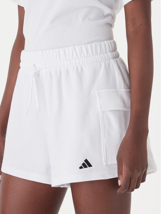 adidas adidas Спортни шорти Essentials Small Logo French Terry Cargo JD9945 Бял Loose Fit