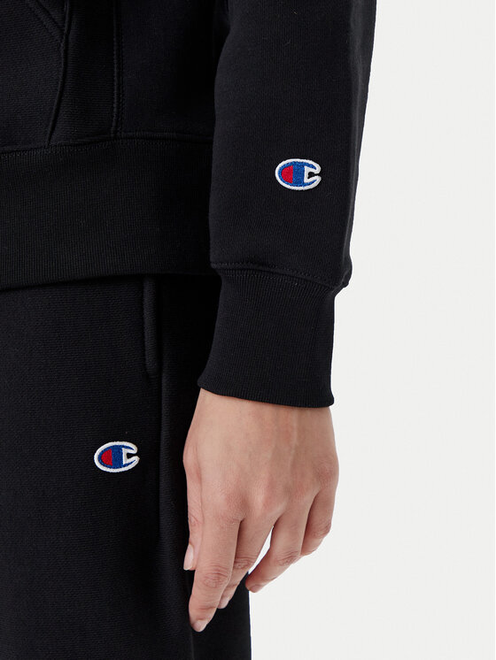 Champion Champion Majica dugih rukava 117869 Crna Regular Fit