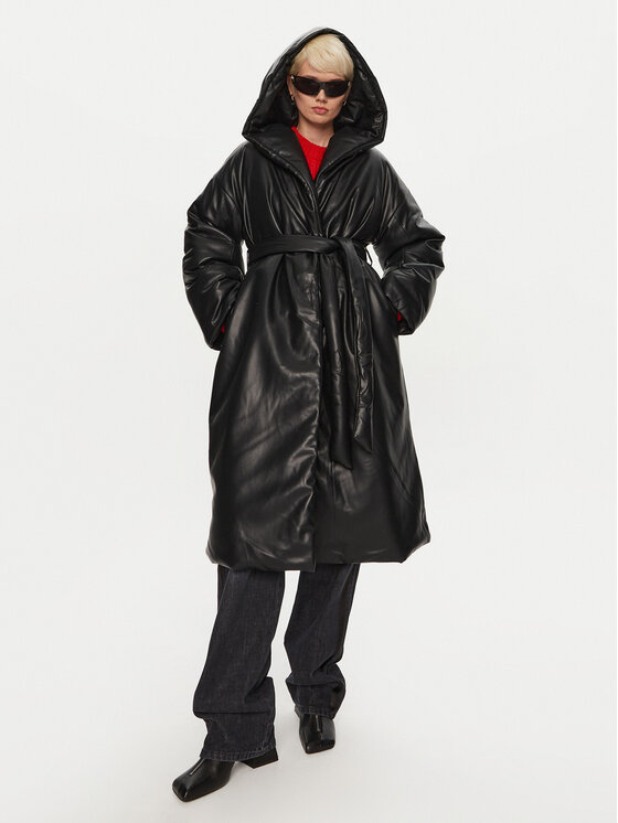 ROTATE ROTATE Cappotto di transizione 113855100 Nero Regular Fit