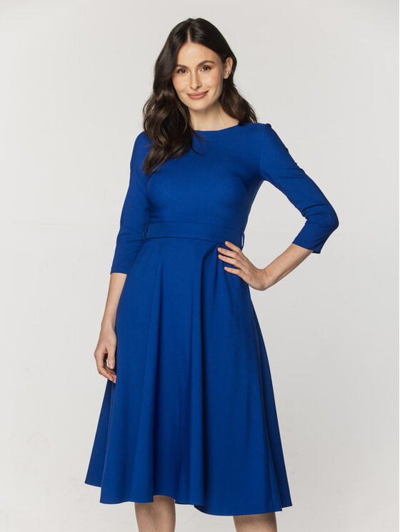 Willsoor Willsoor Sukienka koktajlowa 67343 Niebieski A-Line Fit