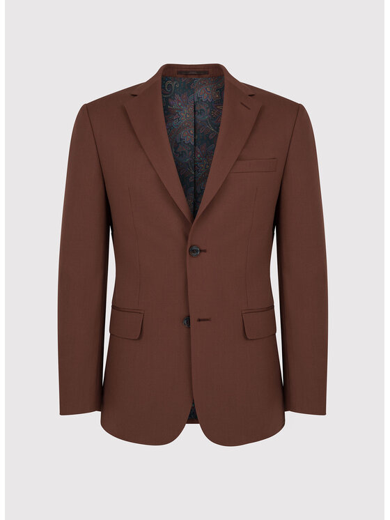 Pako Lorente Pako Lorente Marynarka P22WF-3G-040 Brązowy Super Slim Fit