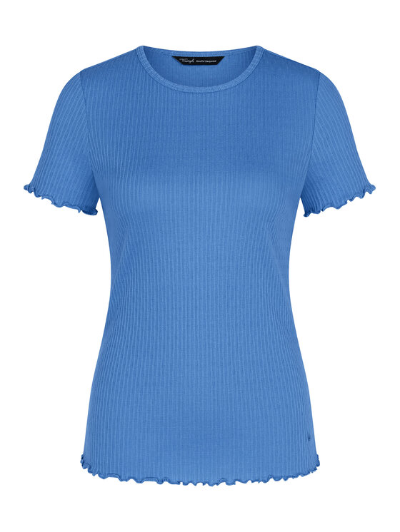 Triumph Triumph Cămașă pijama Mix & Match 10227214 Albastru Regular Fit