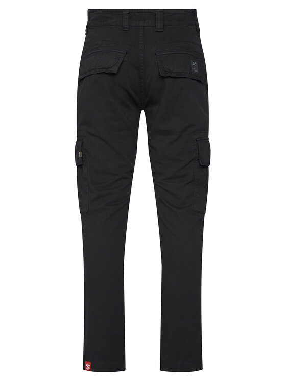 Alpha Industries Alpha Industries Bavlnené nohavice Agent 158205 Čierna Regular Fit