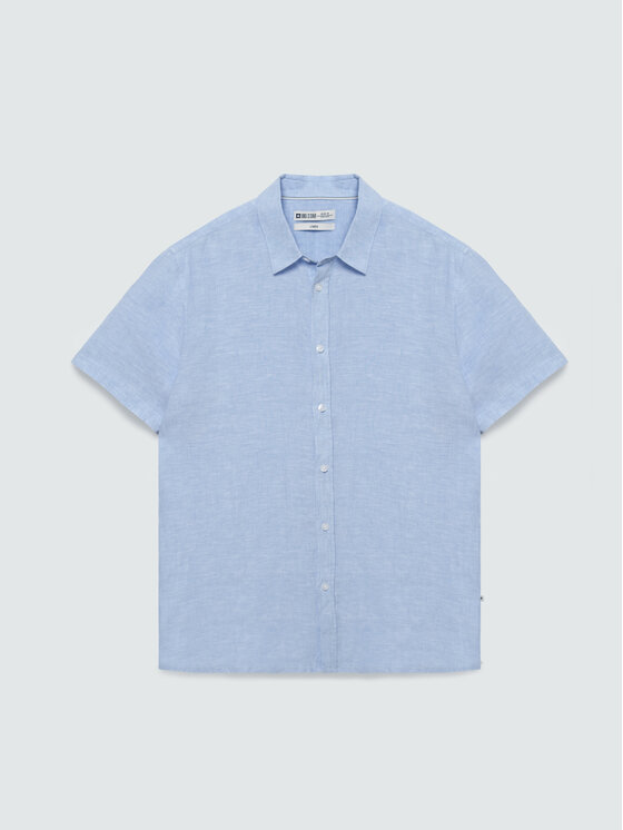 BIG STAR BIG STAR Koszula LINERSO Niebieski Basic Fit