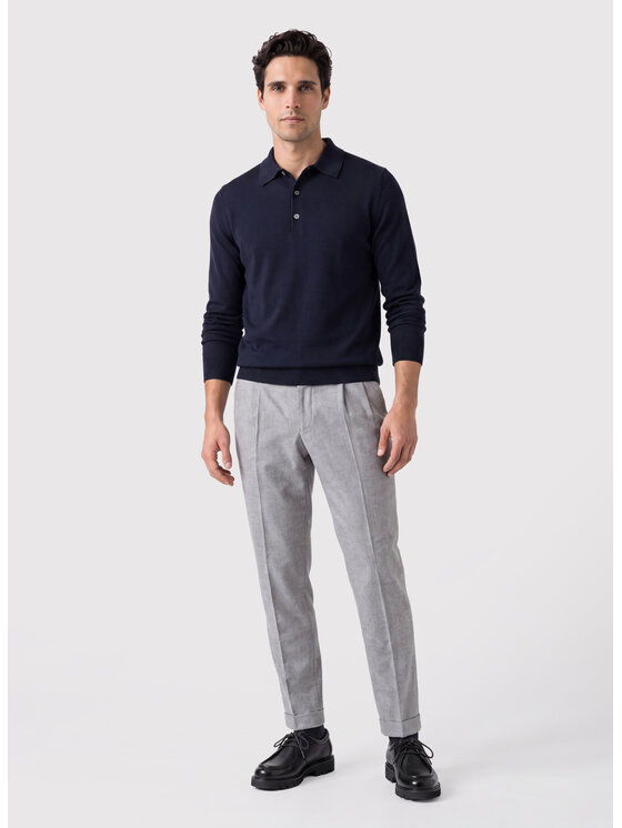 Pako Lorente Pako Lorente Sweter P26WF-2X-007 Granatowy Classic Fit