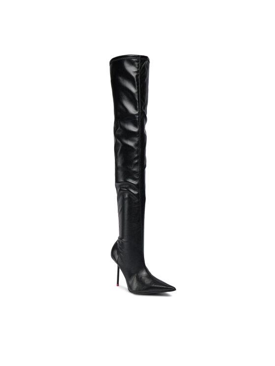 PINKO PINKO Μπότες πάνω από το γόνατο Lully Cruissard Al 23-24 BLKS1 102030 A18W Μαύρο