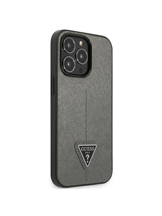 Guess Guess Etui na telefon iPhone 13 Pro Srebrny