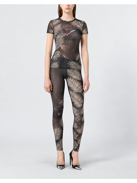 PHILIPP PLEIN PHILIPP PLEIN T-Shirt 32159 Czarny Skin Tight Fit