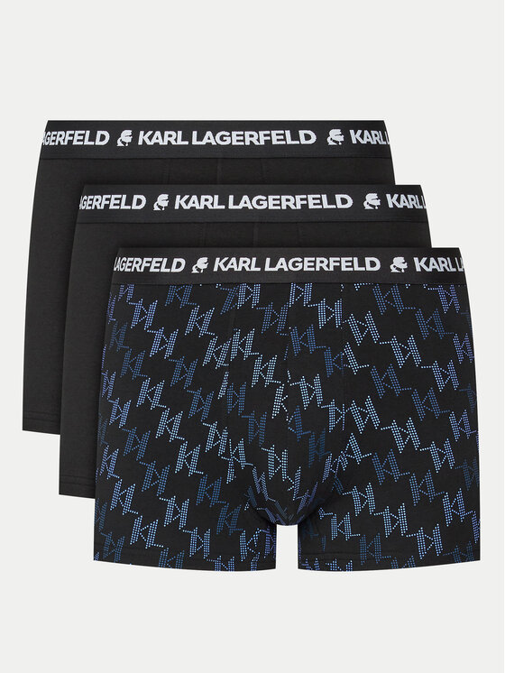 KARL LAGERFELD KARL LAGERFELD Set 3 parov boksaric 245M2113 Črna