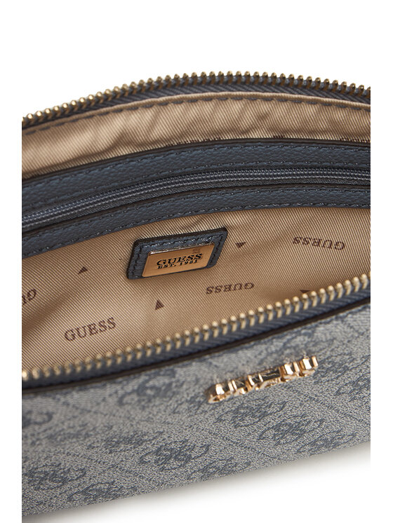 Guess Guess Дамска чанта Noelle II Mini HWBG96 72710 Сив