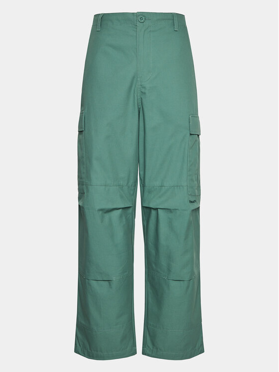 HUF Pantaloni din material Utility PT00278 Verde Relaxed Fit