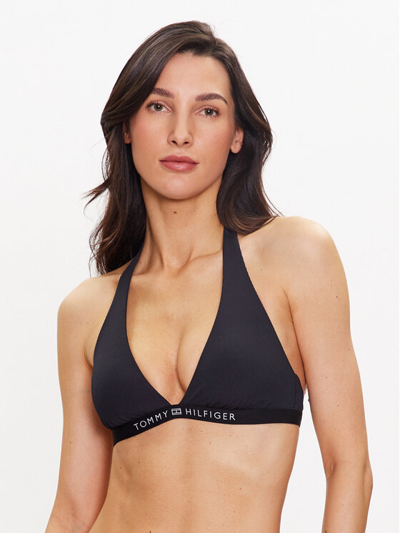 Tommy Hilfiger Bikini augšdaļa UW0UW04139 Melns