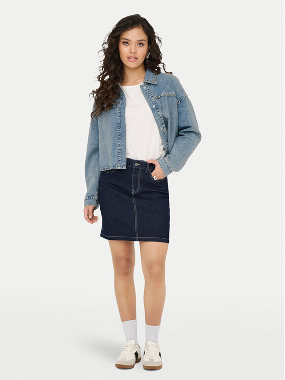 JDY JDY Farmer kabát Aspen 15351405 Kék Regular Fit