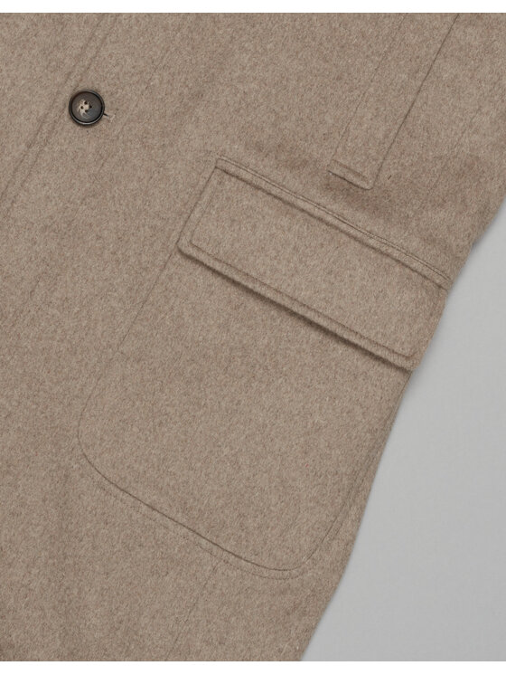 Borgio Borgio Płaszcz zimowy pontelongo Beżowy Slim Fit