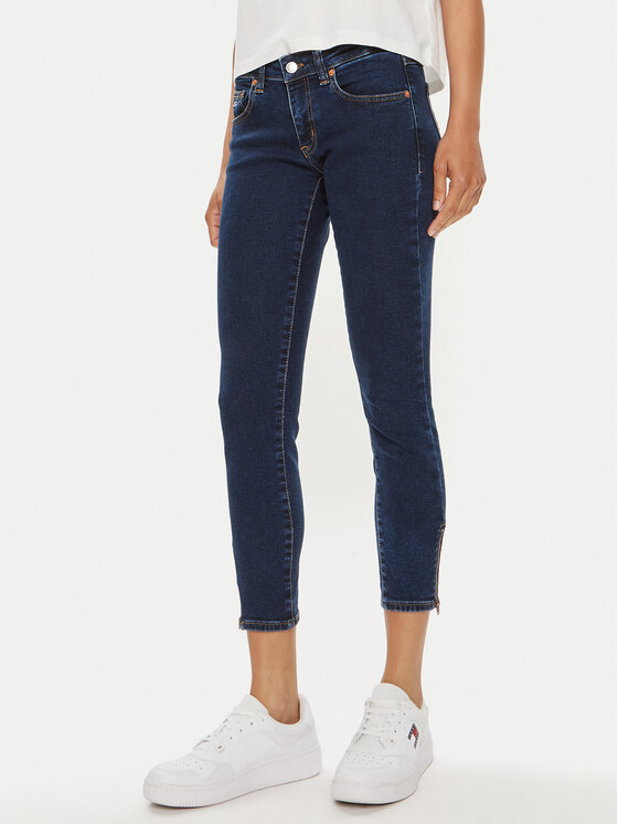 Tommy Jeans Džinsi Sophie DW0DW19261 Tumši zils Skinny Fit