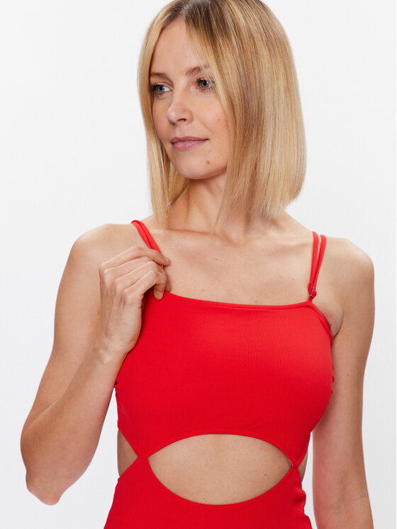 Maaji Maaji Letní šaty 2001CSD001 Červená Slim Fit