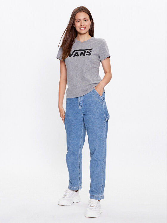 Vans Vans T-shirt Wm Flying V Crew Tee VN0A3UP4 Siva Regular Fit