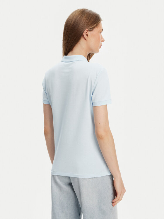 United Colors Of Benetton United Colors Of Benetton Polokošile 3TQJD300W Světle modrá Slim Fit