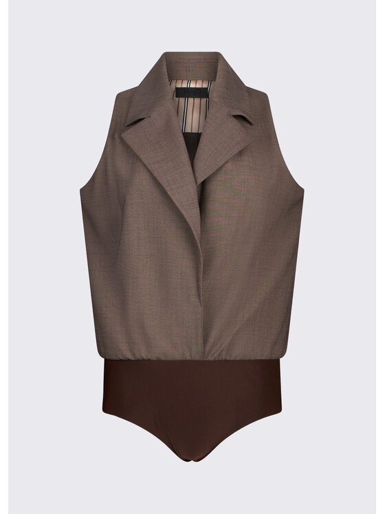 Liu Jo Liu Jo Gilet CA6127T577AP9578 Marrone Regular Fit