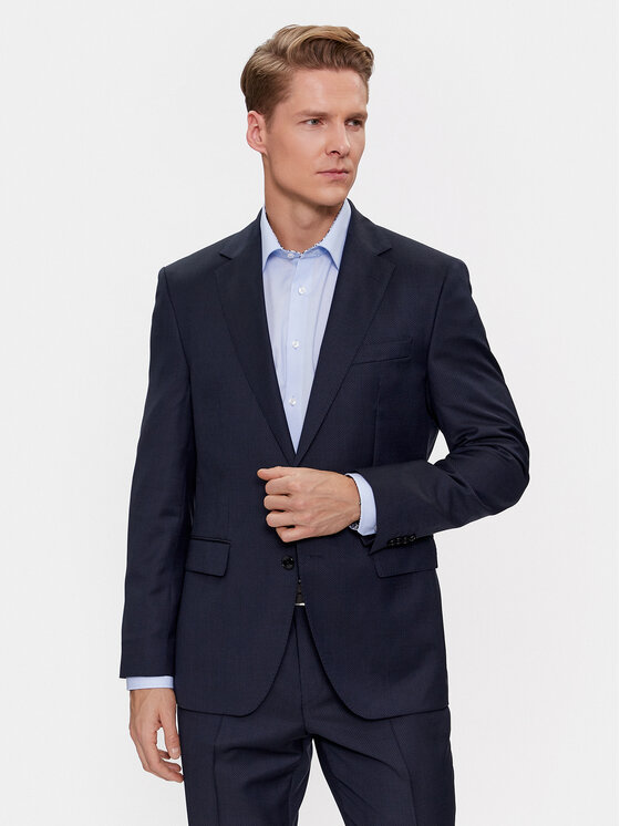 BOSS Boss Uzvalks H-Jeckson-2Pcs-224 50509460 Tumši zils Regular Fit