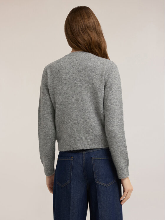 Motivi Motivi Cardigan M054W003729N013 Grigio Regular Fit