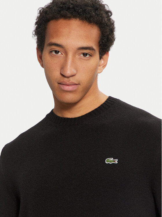 Lacoste Lacoste Sweter AH2916 Czarny Regular Fit