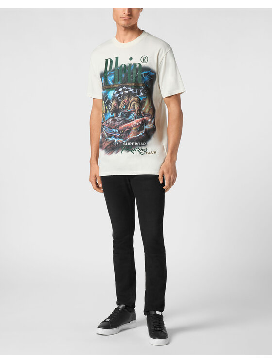 PHILIPP PLEIN PHILIPP PLEIN Tričko 22605 Biela Regular Fit