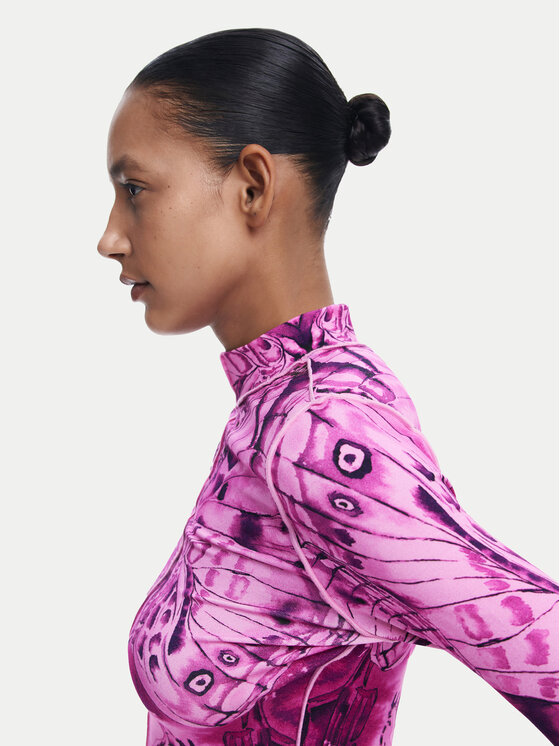 Desigual Desigual Blusa Bfly 24WWTK97 Rosa Slim Fit