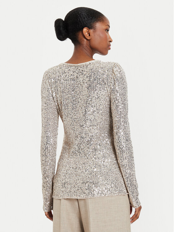 Bruuns Bazaar Bruuns Bazaar Halenka Ilex BBW4156 Stříbrná Slim Fit