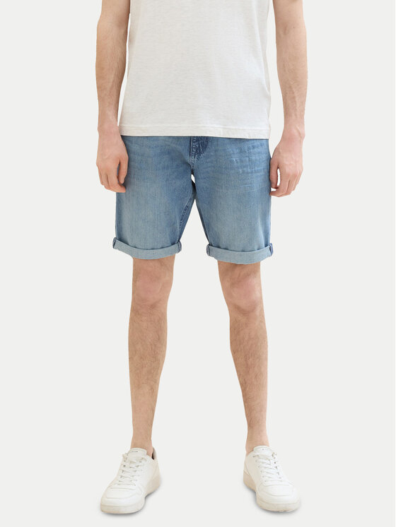 Tom Tailor Džínsové šortky 1040194 Modrá Regular Fit