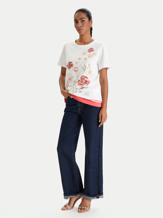 Luisa Spagnoli Luisa Spagnoli Тишърт Belle 543280 Бял Regular Fit