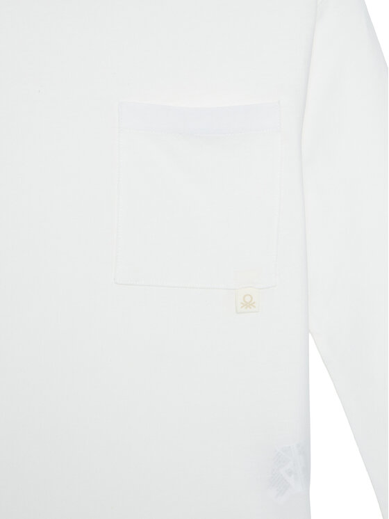 United Colors Of Benetton United Colors Of Benetton Blúz 3I1XC10QS Fehér Regular Fit