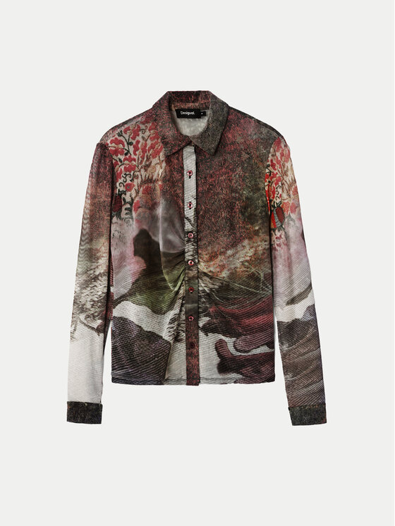 Desigual Desigual Μπλουζάκι Maryland 24WWTK57 Έγχρωμο Slim Fit