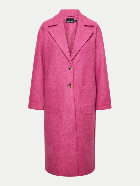 Pieces Pieces Cappotto di transizione Jili 17141583 Rosa Regular Fit