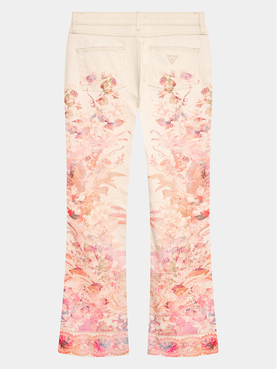 Guess Guess Medžiaginės kelnės J3GB10 D2G62 Spalvota Regular Fit
